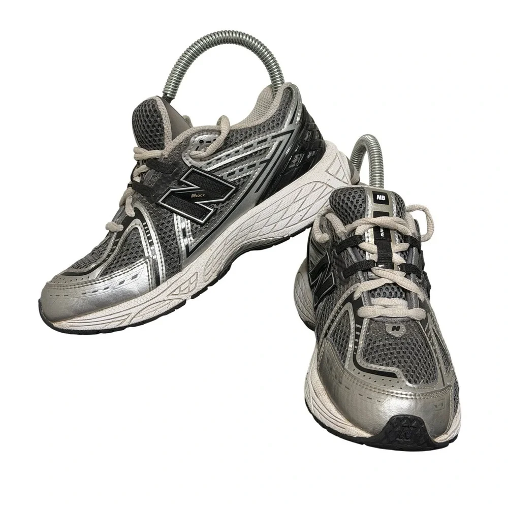 New Balance Sneakers Kids 1906R Grey Silver Running Shoes EUC